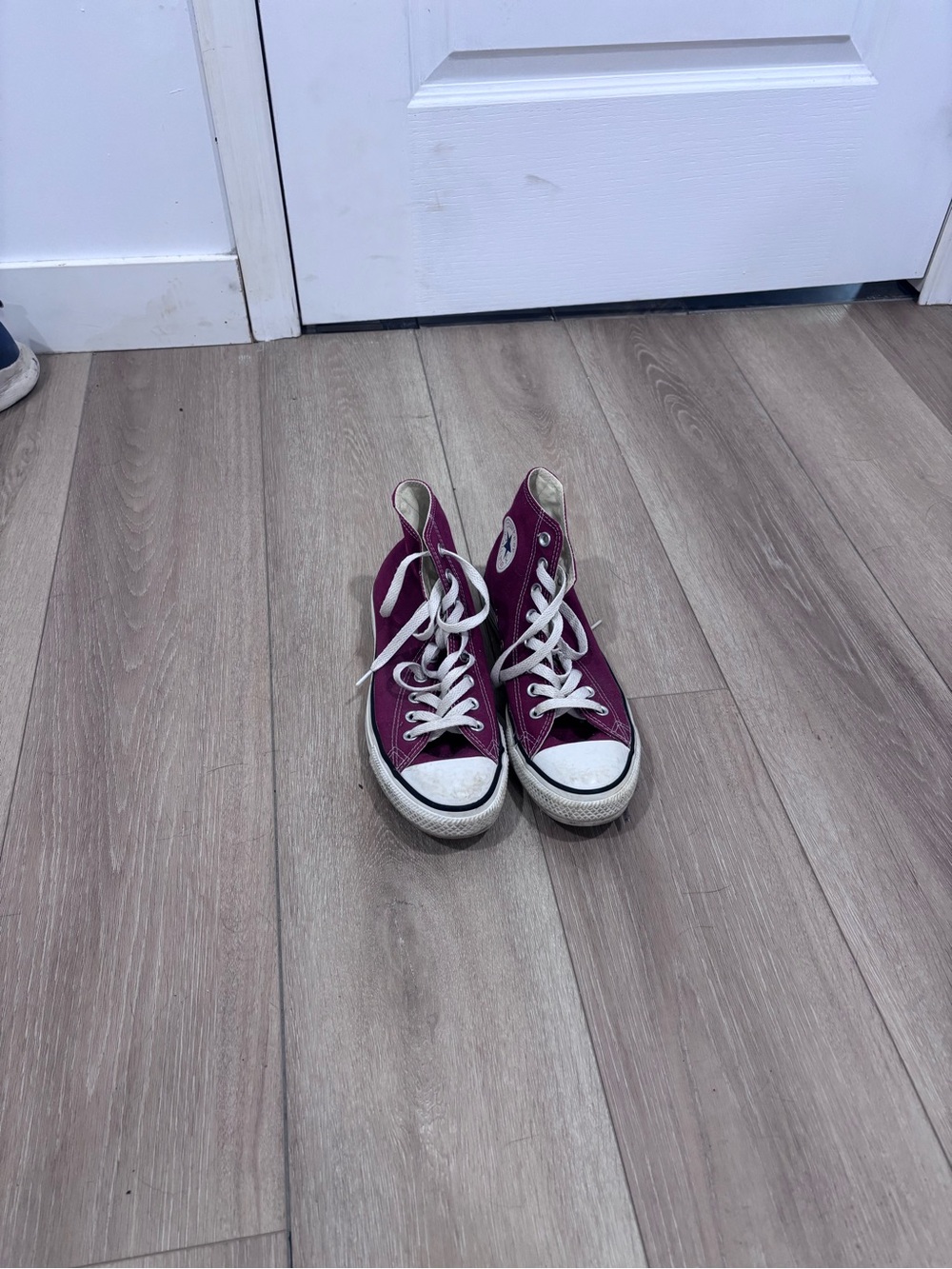 Converse High-Top Sneakers in Plum